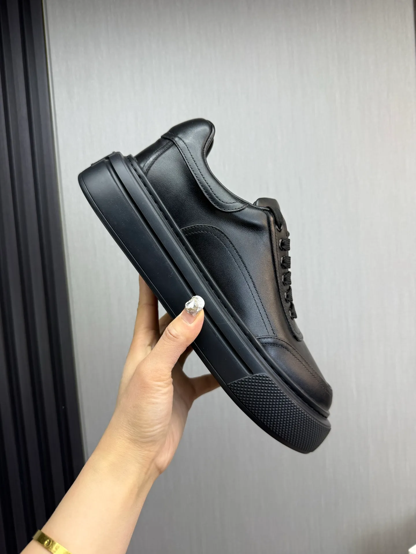 Men's shoes 💰500💰 PRADA【Prada】Men's new casual shoes ⬆️Imported cowhide + genuine leather lining. Anti-slip outsole, 38-44 (customized for 45)
